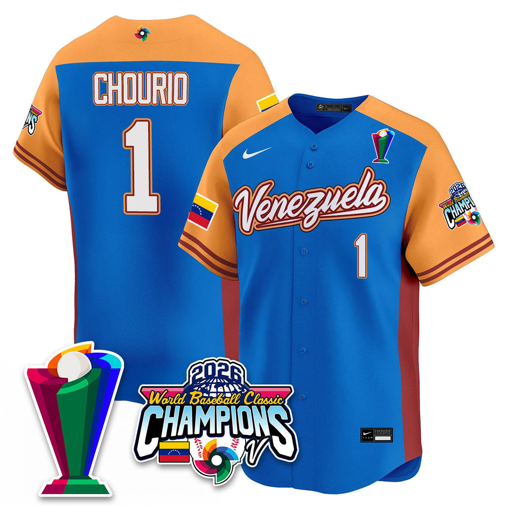 Venezuela Baseball 2026 World Baseball Classic Champions Limited Jersey V2 - Stitched