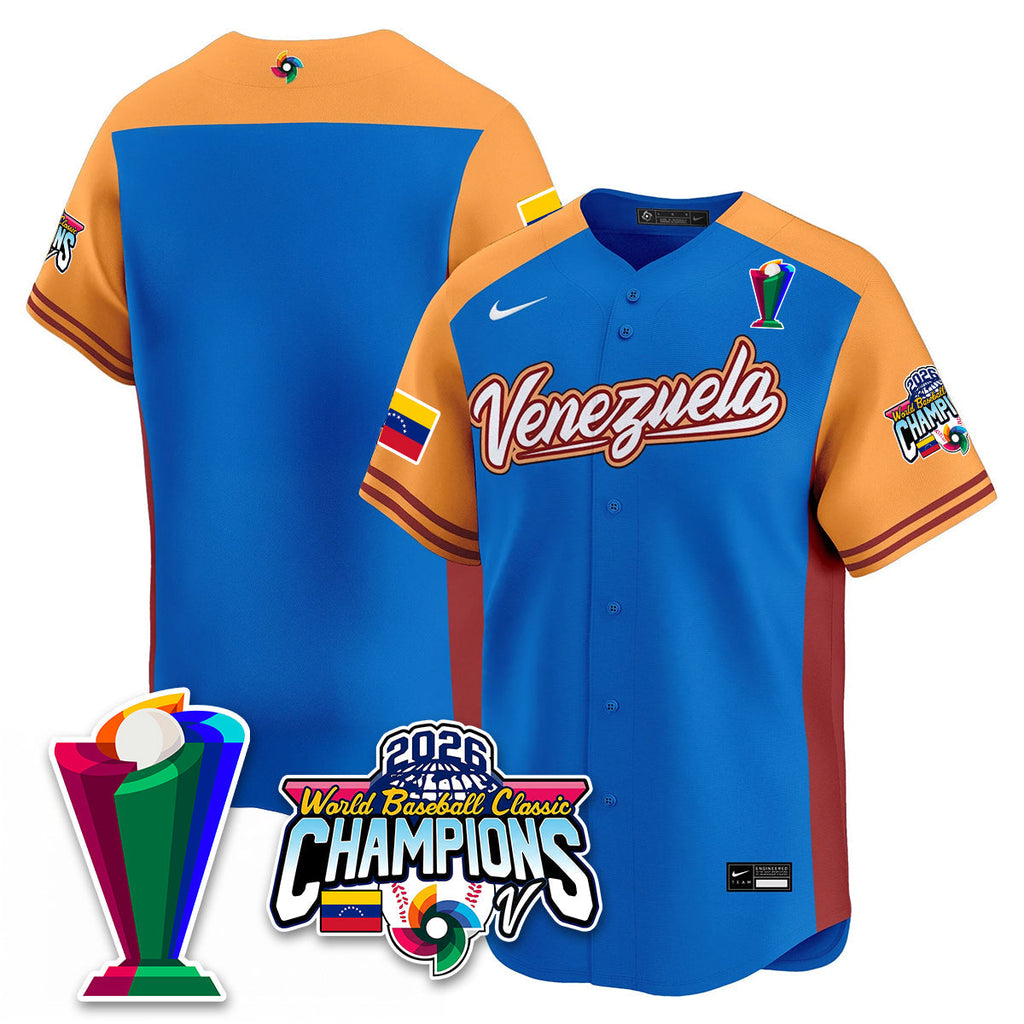 Venezuela Baseball 2026 World Baseball Classic Champions Limited Jersey V2 - Stitched