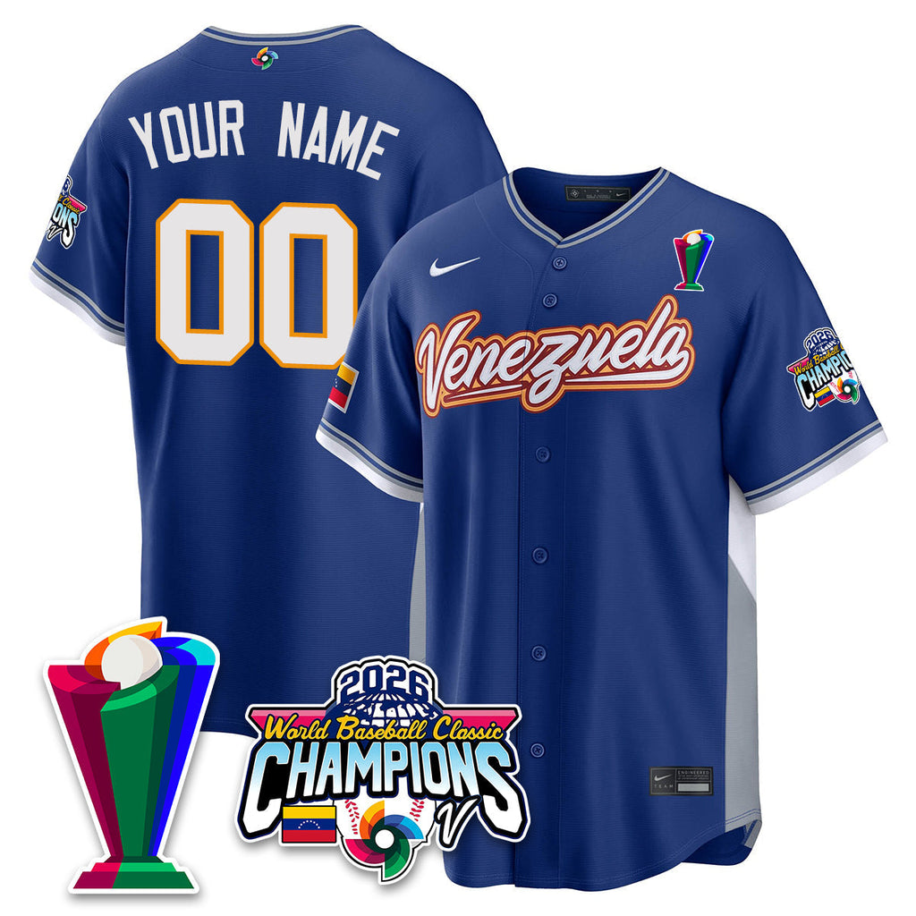 Venezuela Baseball 2026 World Baseball Classic Champions Limited Jersey V2 - Stitched