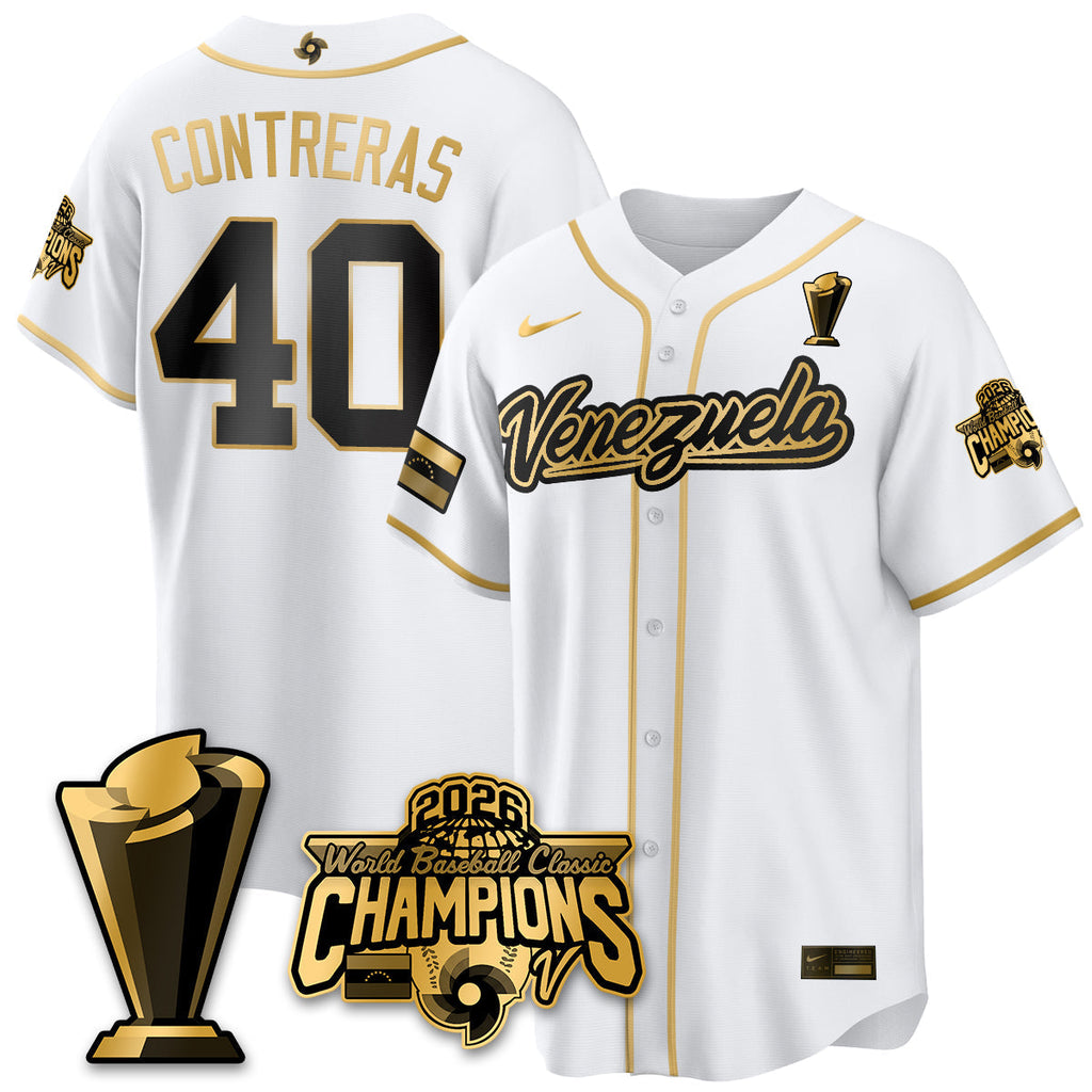 Venezuela Baseball 2026 World Baseball Classic Champions Limited Jersey V2 - Stitched