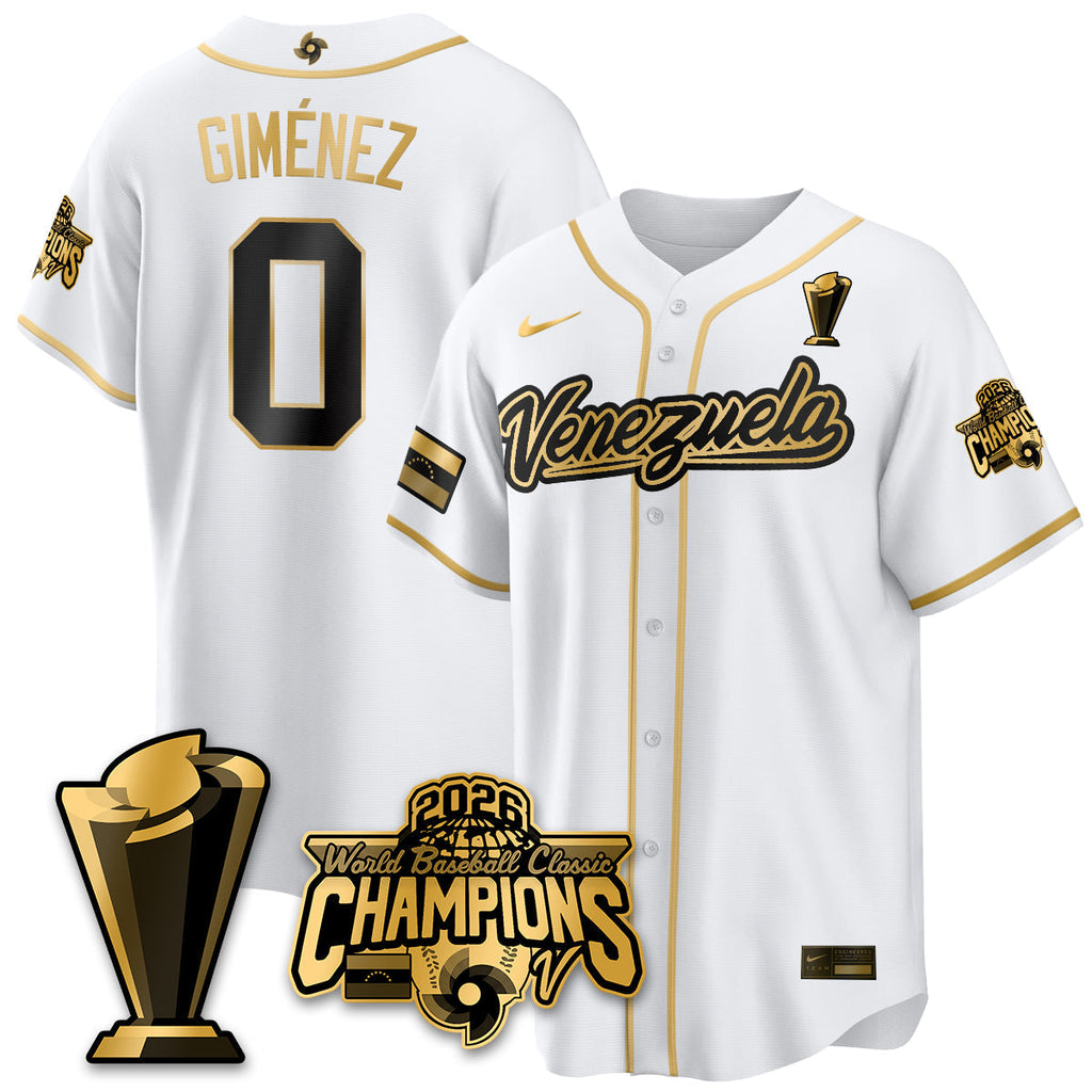 Venezuela Baseball 2026 World Baseball Classic Champions Limited Jersey V2 - Stitched