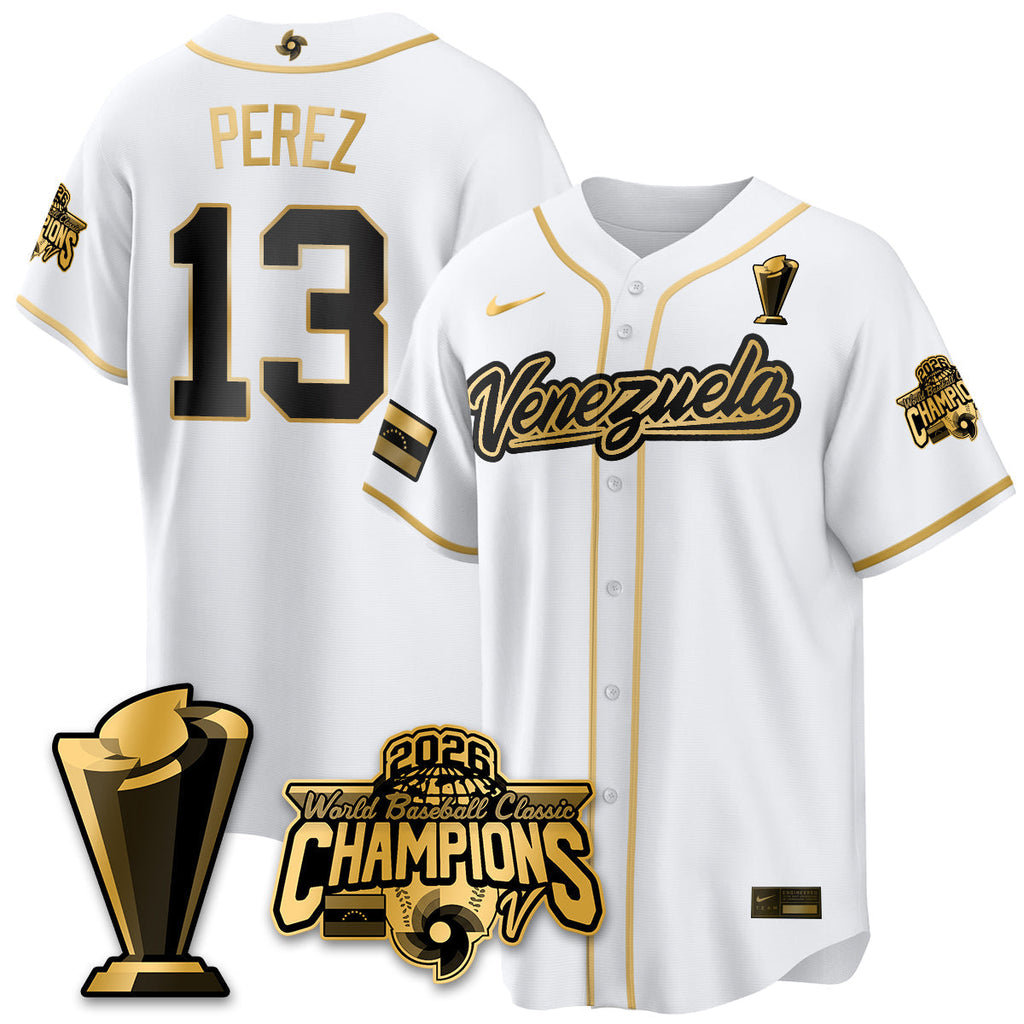 Venezuela Baseball 2026 World Baseball Classic Champions Limited Jersey V2 - Stitched