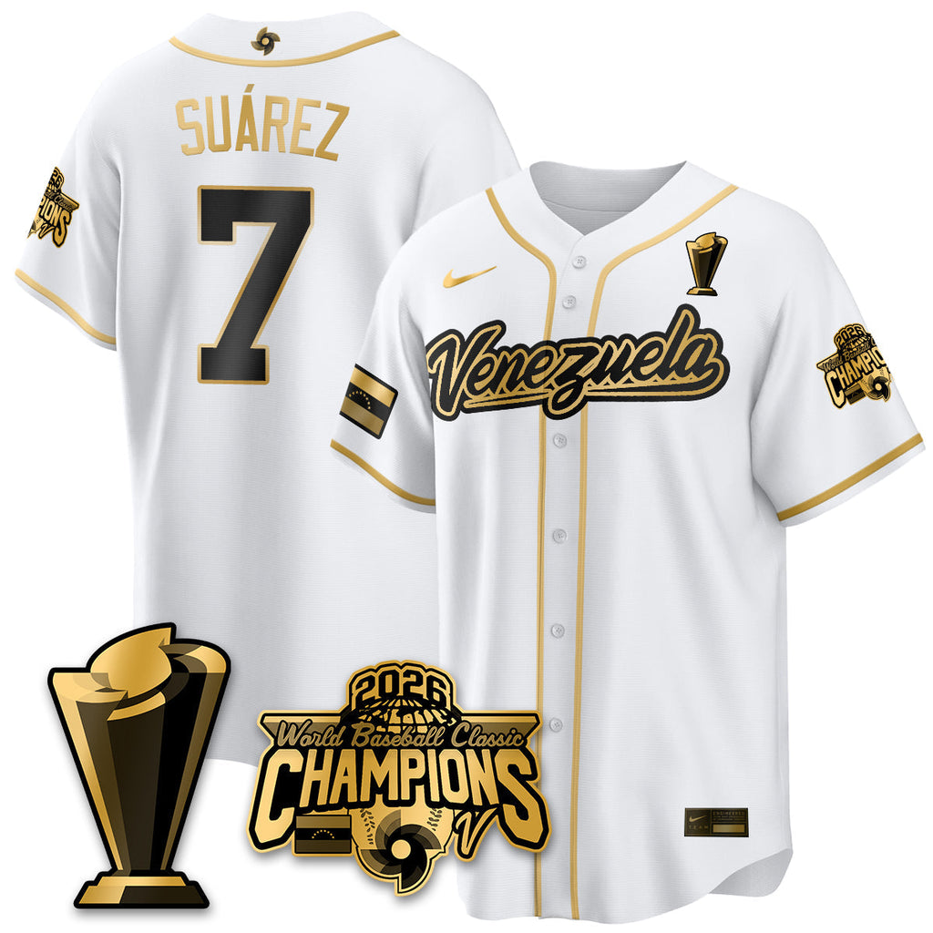Venezuela Baseball 2026 World Baseball Classic Champions Limited Jersey V2 - Stitched