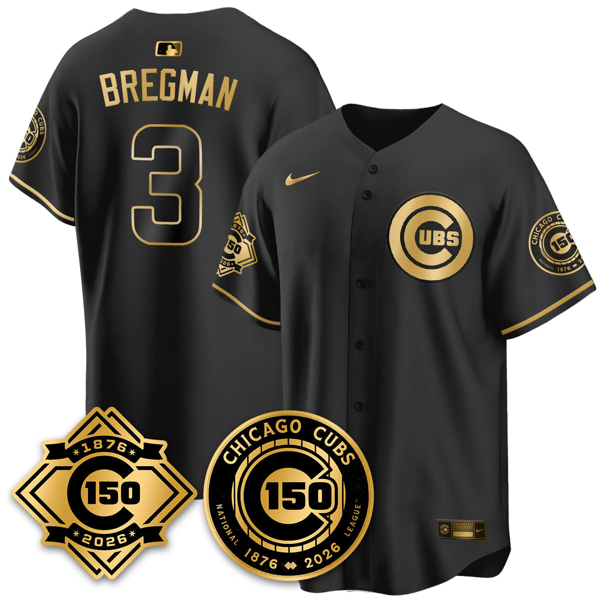 CHC Vapor Limited Black Gold Jersey - 150th Anniversary - Stitched