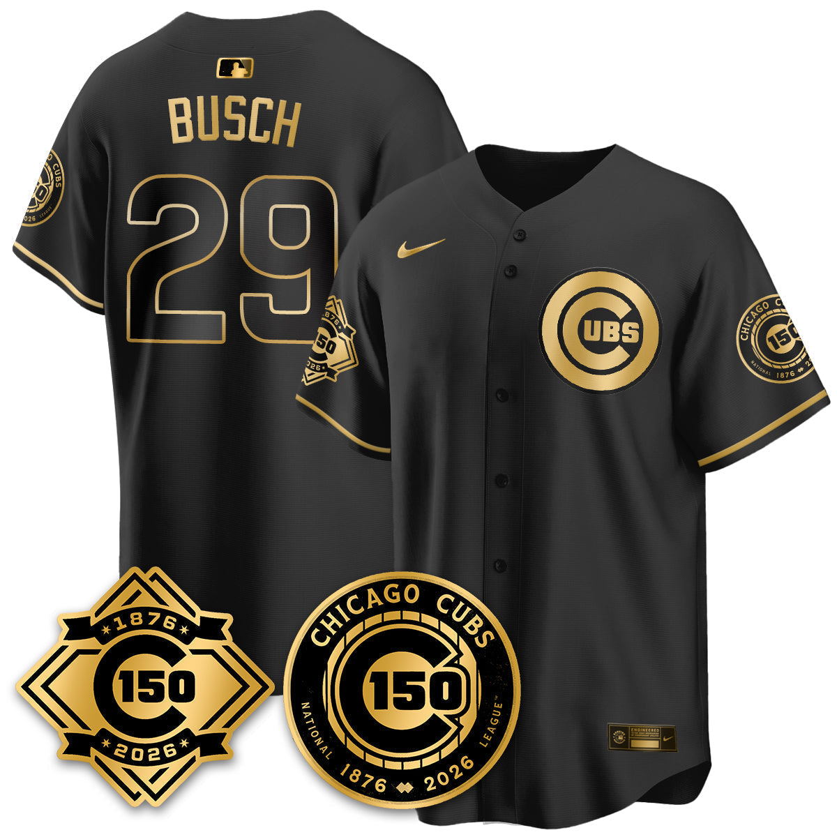 CHC Vapor Limited Black Gold Jersey - 150th Anniversary - Stitched