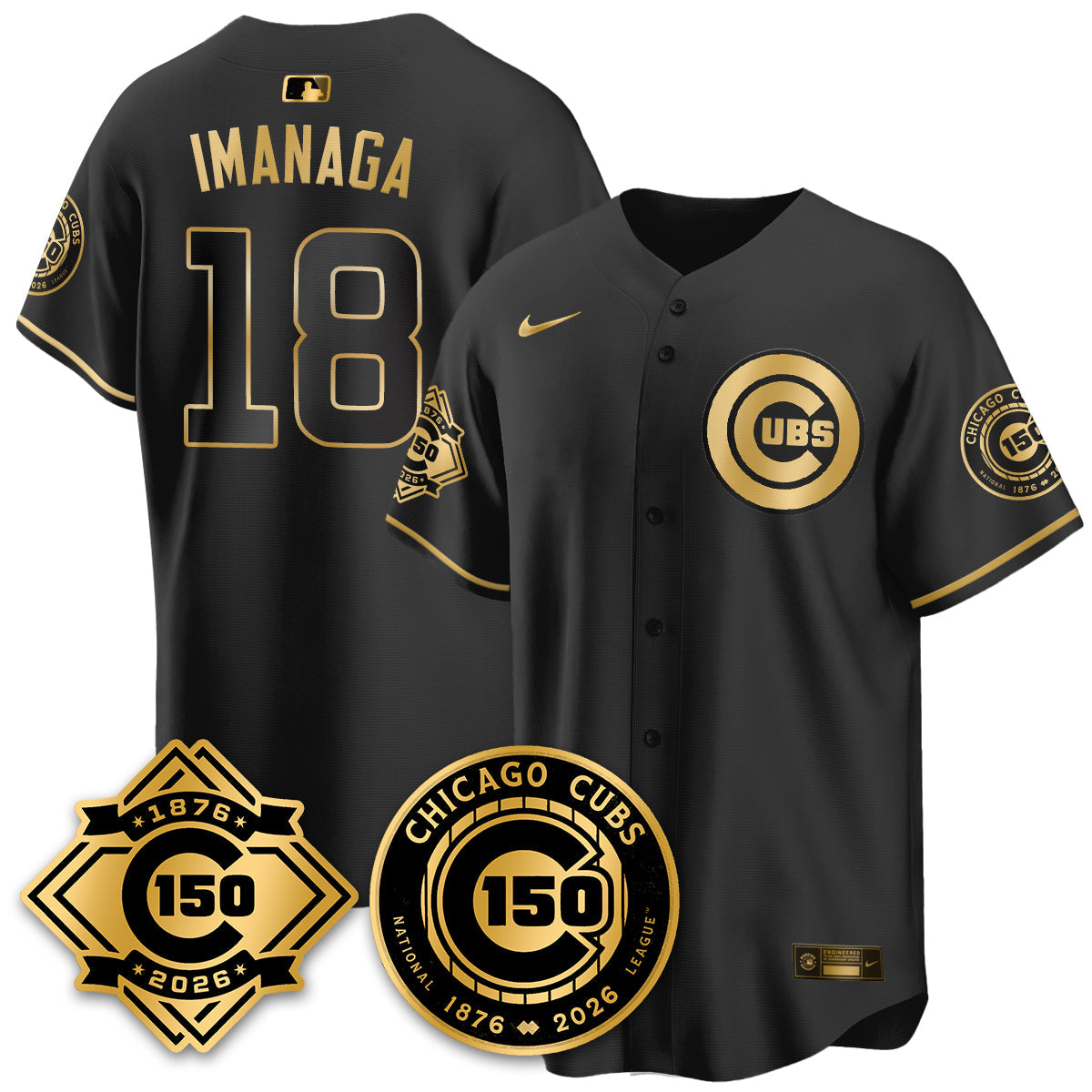 CHC Vapor Limited Black Gold Jersey - 150th Anniversary - Stitched