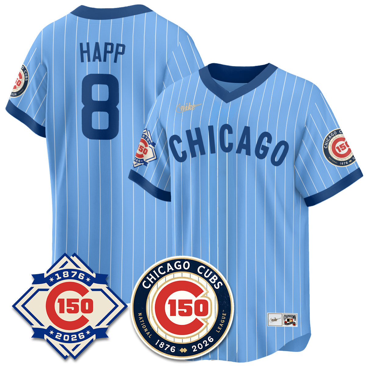 CHC Throwback Vapor Limited  Navy Jersey - 150th Anniversary - Stitched