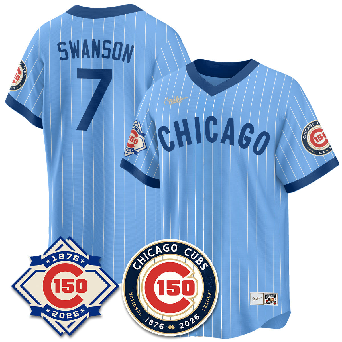 CHC Throwback Vapor Limited  Navy Jersey - 150th Anniversary - Stitched