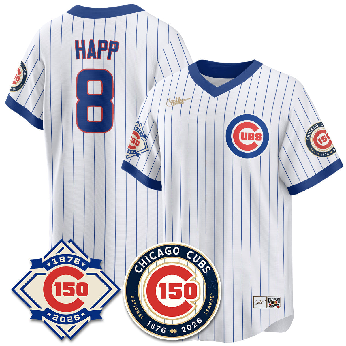 CHC Throwback Vapor Limited  Navy Jersey - 150th Anniversary - Stitched