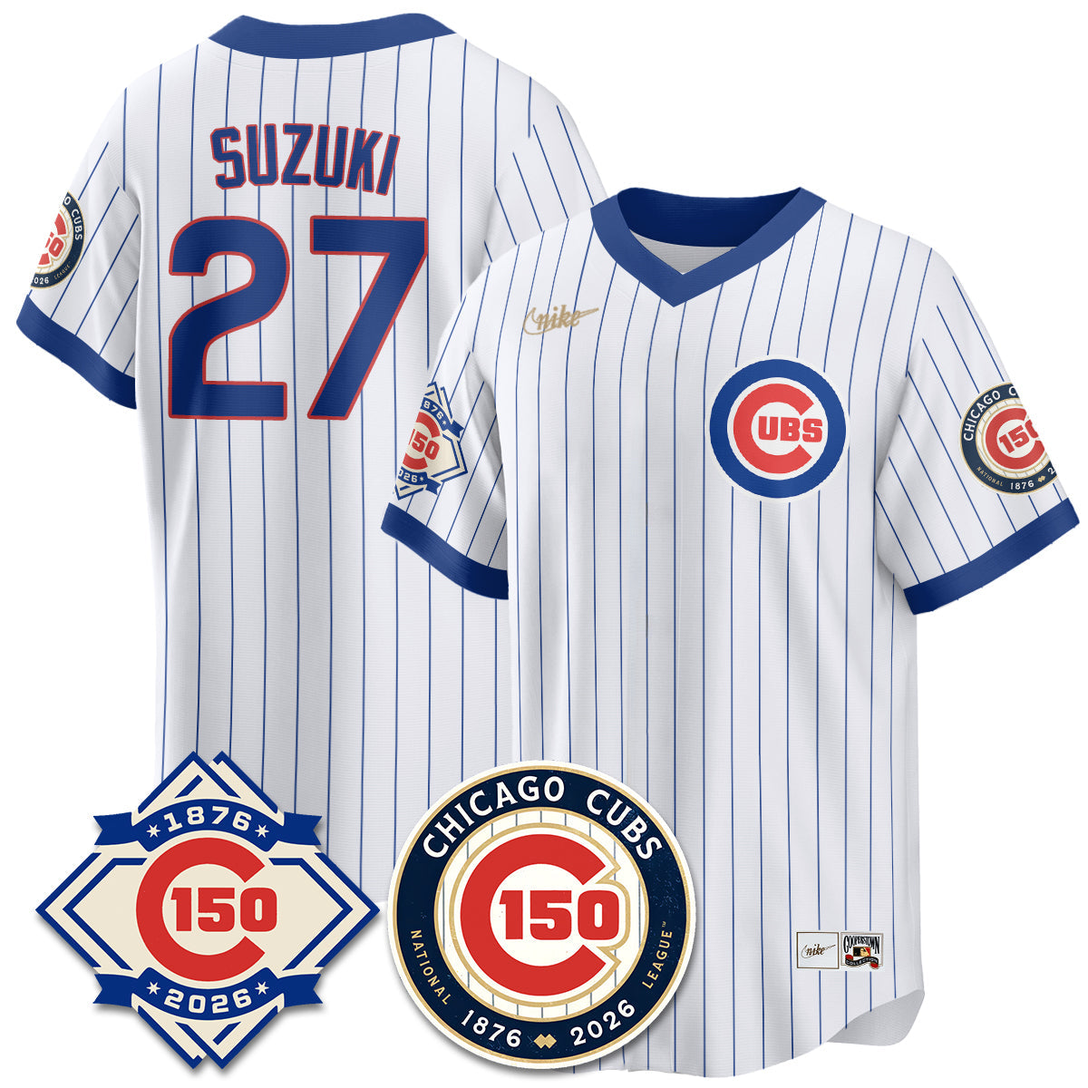 CHC Throwback Vapor Limited  Navy Jersey - 150th Anniversary - Stitched
