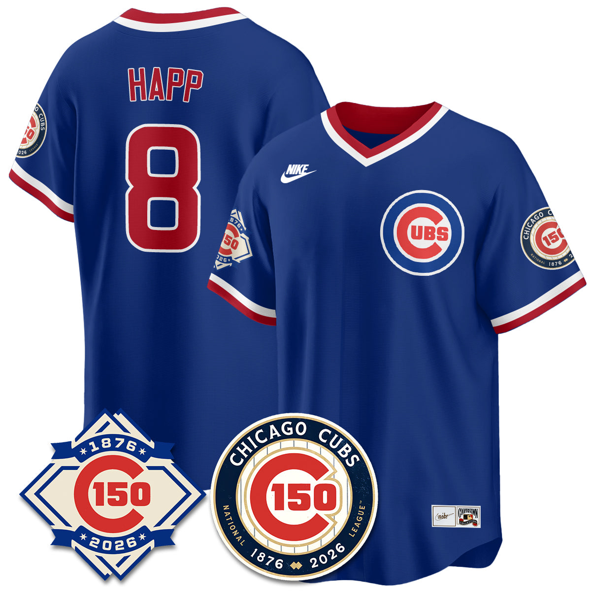 CHC Throwback Vapor Limited  Navy Jersey - 150th Anniversary - Stitched