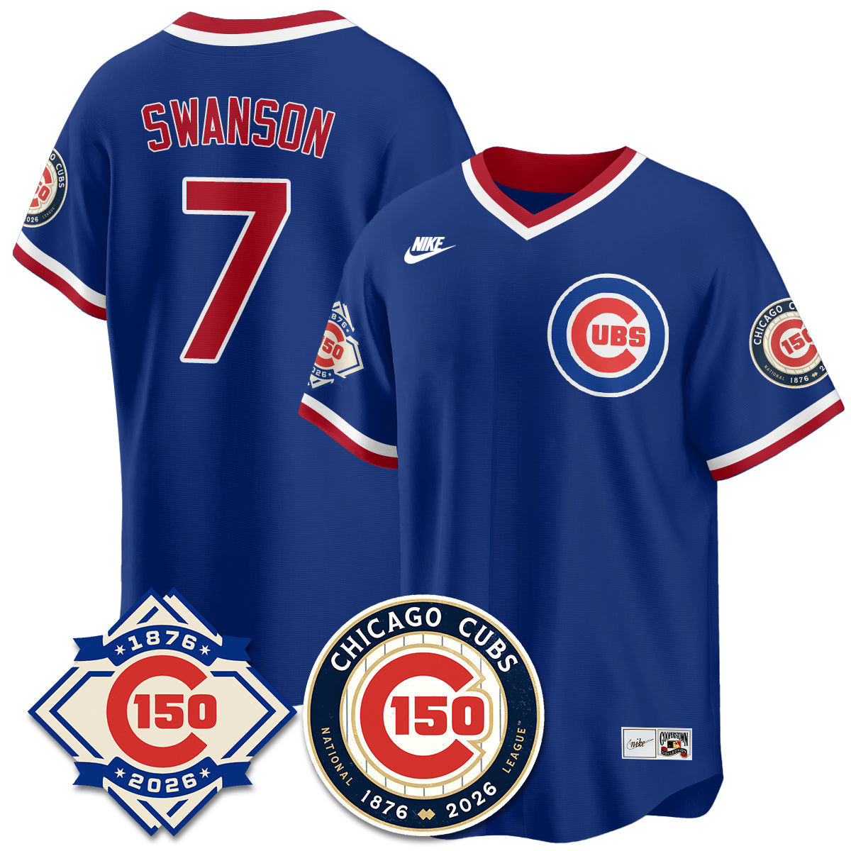 CHC Throwback Vapor Limited  Navy Jersey - 150th Anniversary - Stitched