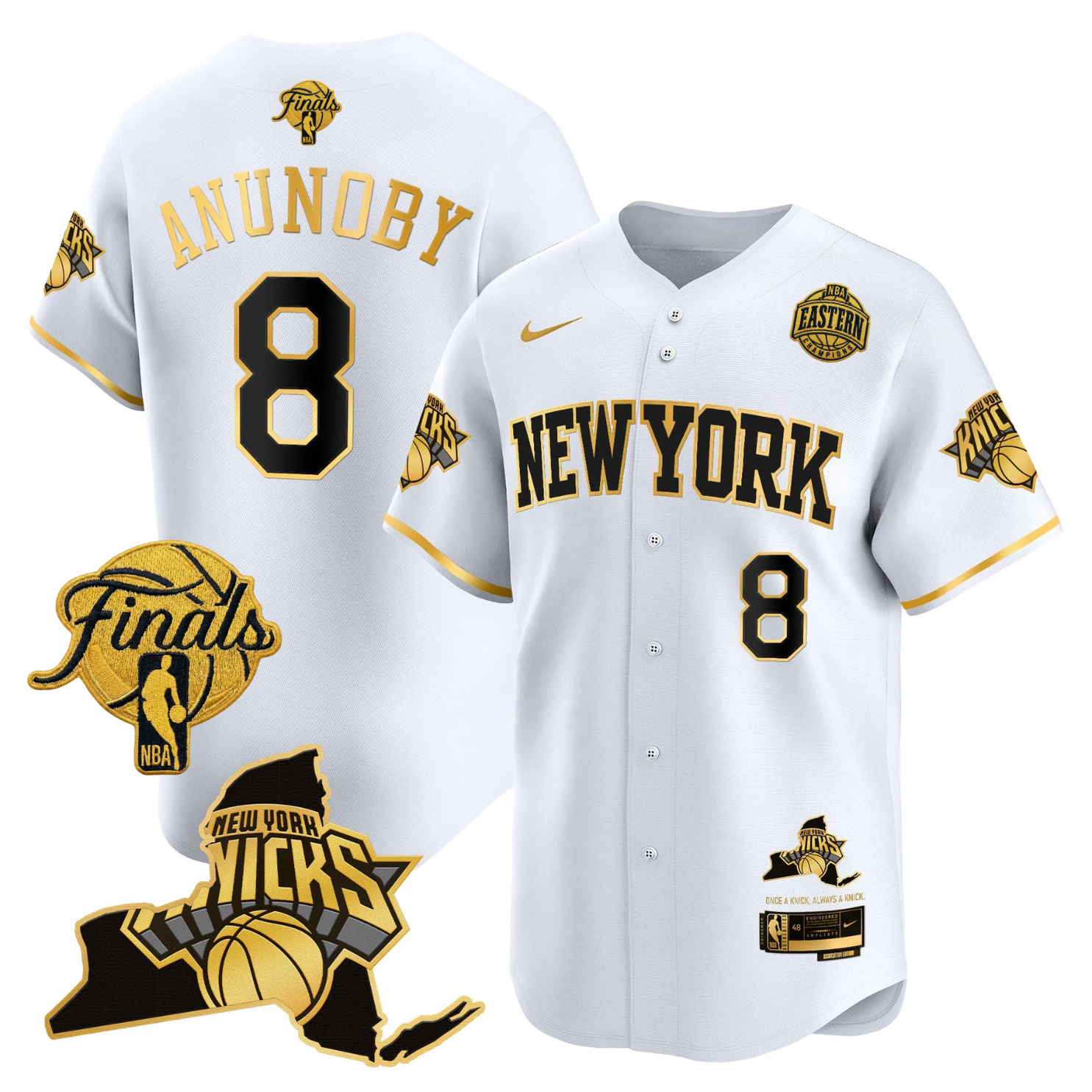 NYK 2026 Finals Vapor Baseball Jersey V2 - Stitched