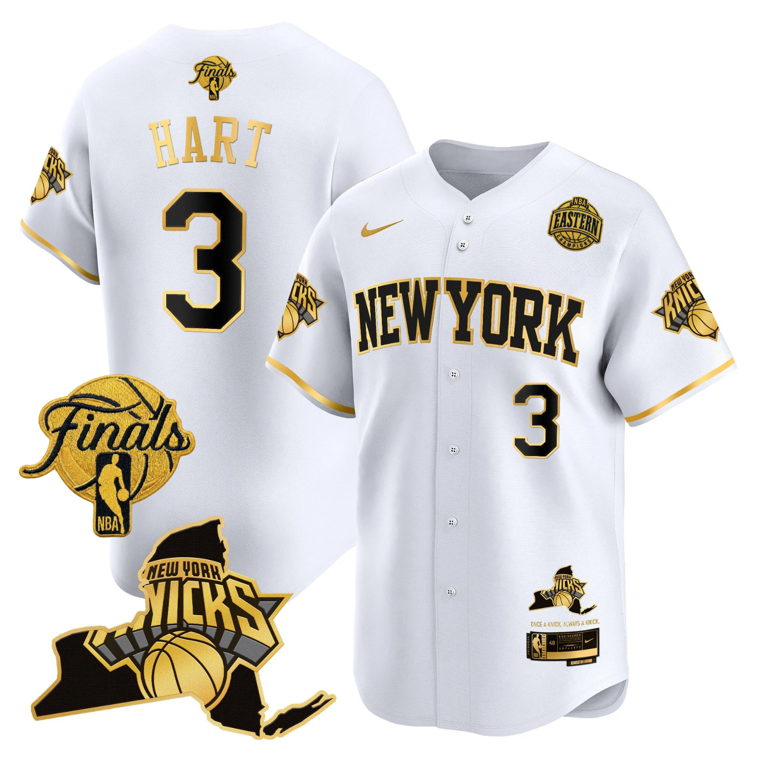 NYK 2026 Finals Vapor Baseball Jersey V2 - Stitched