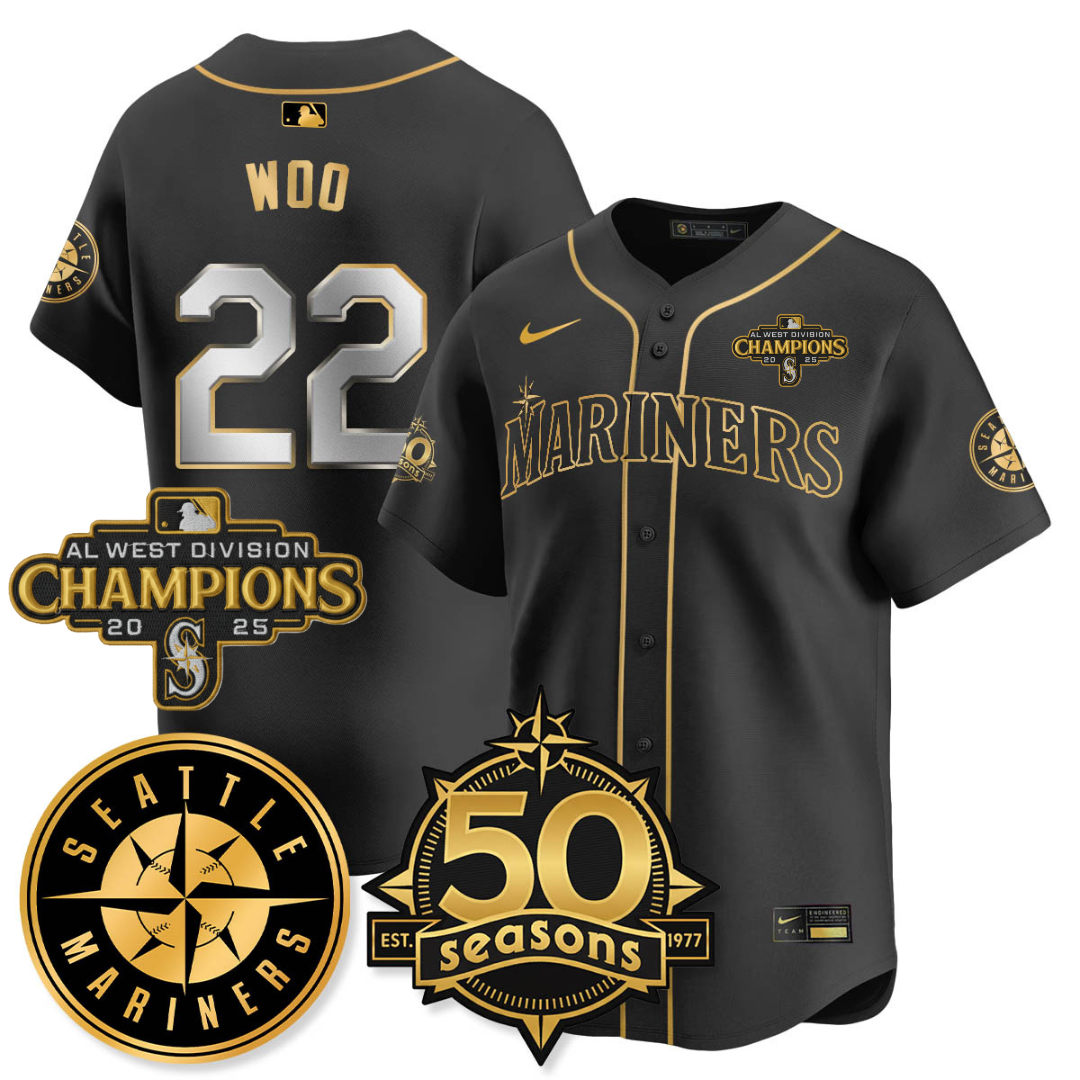 SEA Limited Teal Jersey - 50th Anniversary & AL West Division Champions - Stitched