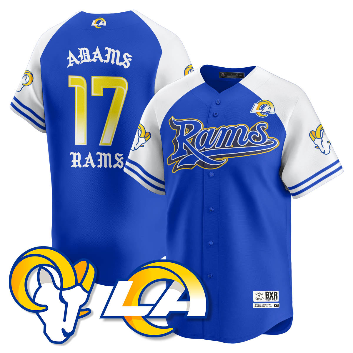 LAR Born x Raised Baseball Jersey - Stitched
