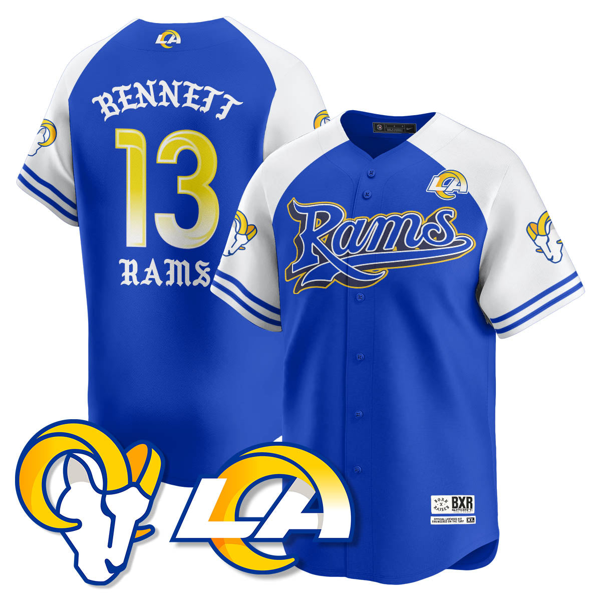 LAR Born x Raised Baseball Jersey - Stitched