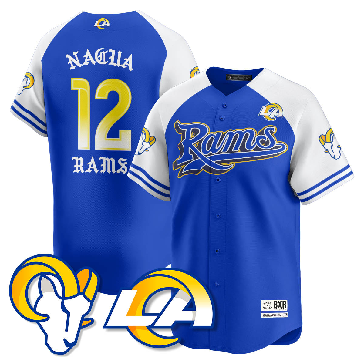 LAR Born x Raised Baseball Jersey - Stitched