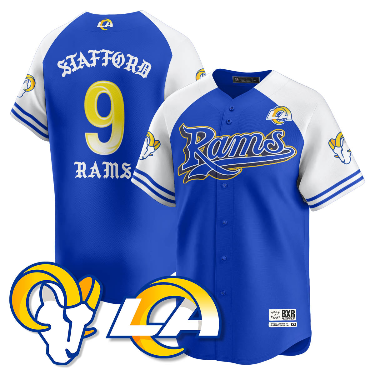 LAR Born x Raised Baseball Jersey - Stitched