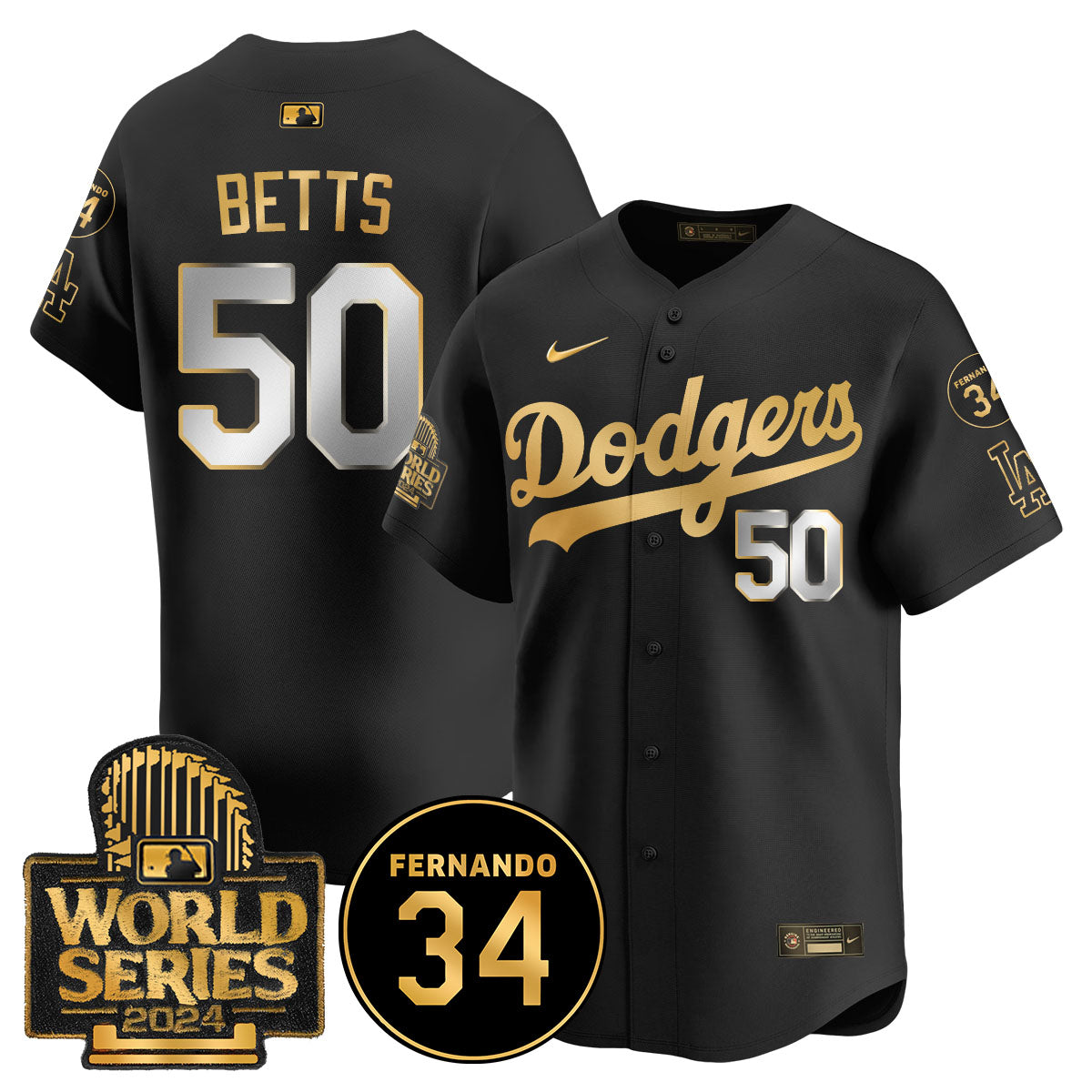 Dodgers Fernando Valenzuela Memorial Jersey - Stitched