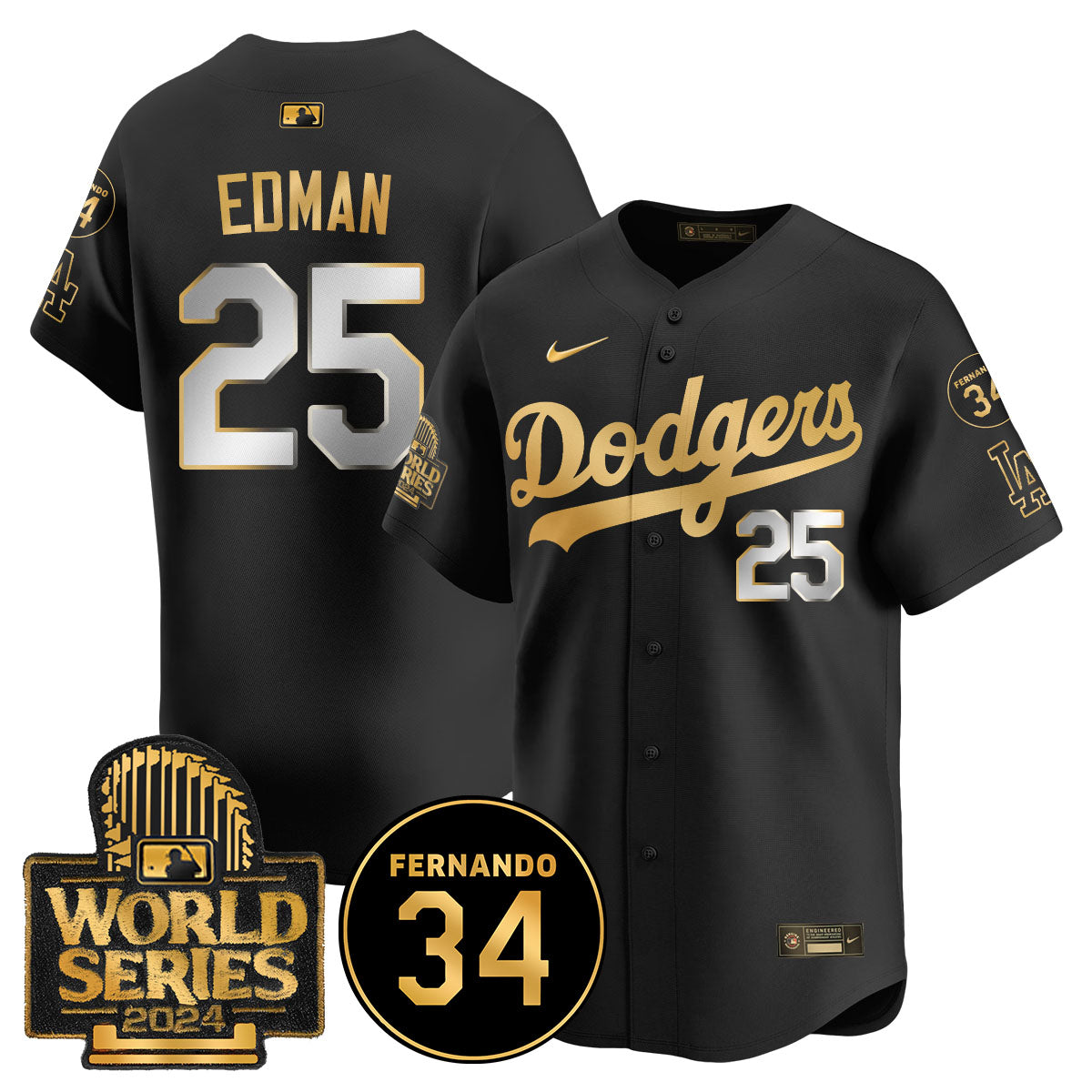 Dodgers Fernando Valenzuela Memorial Jersey - Stitched