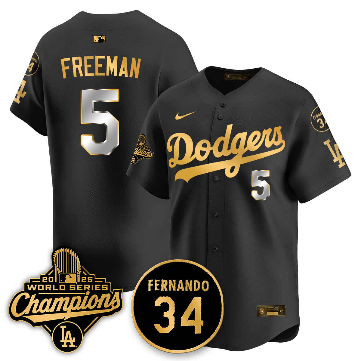 LAD 2025 World Series Champions Jersey - Stitched