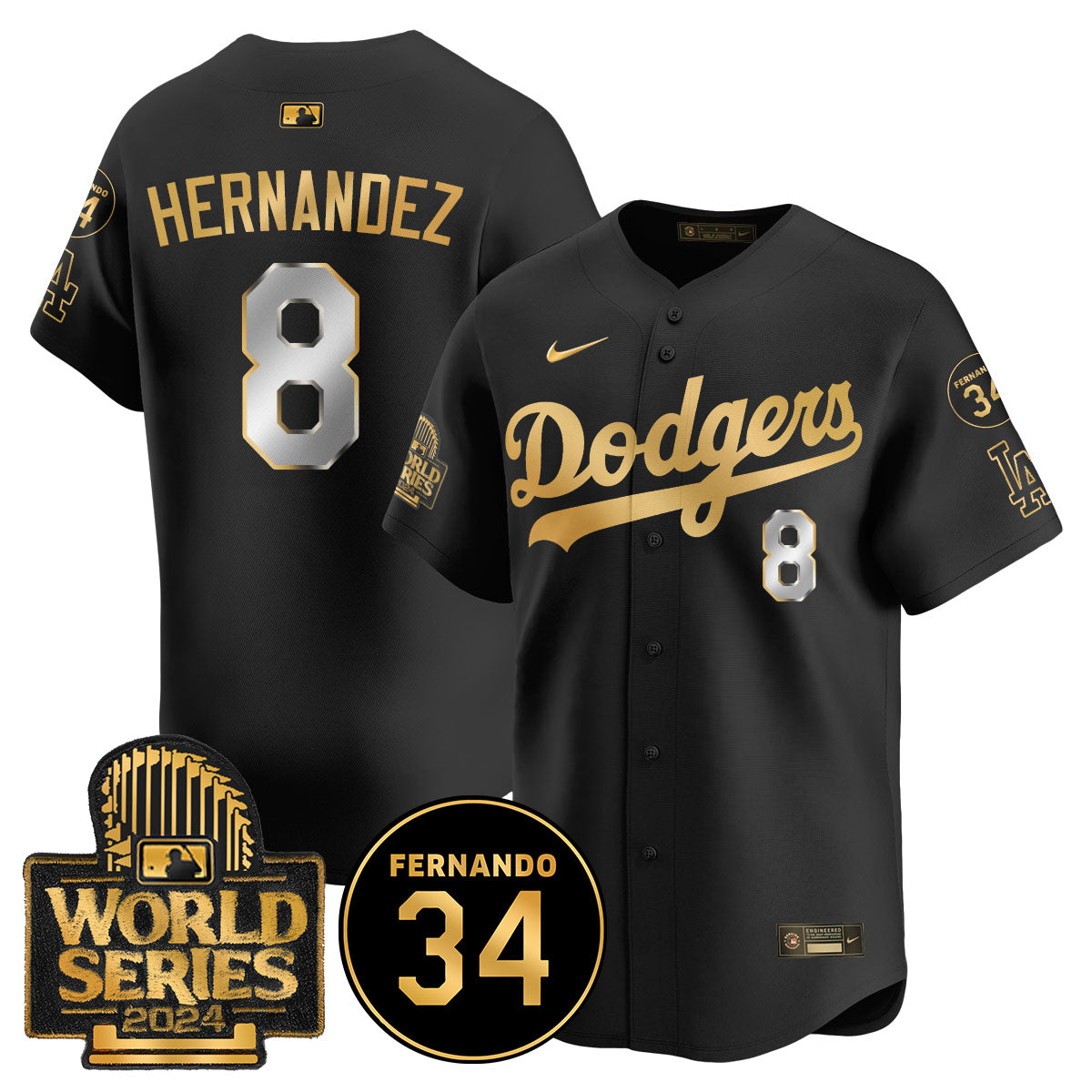 Dodgers Fernando Valenzuela Memorial Jersey - Stitched