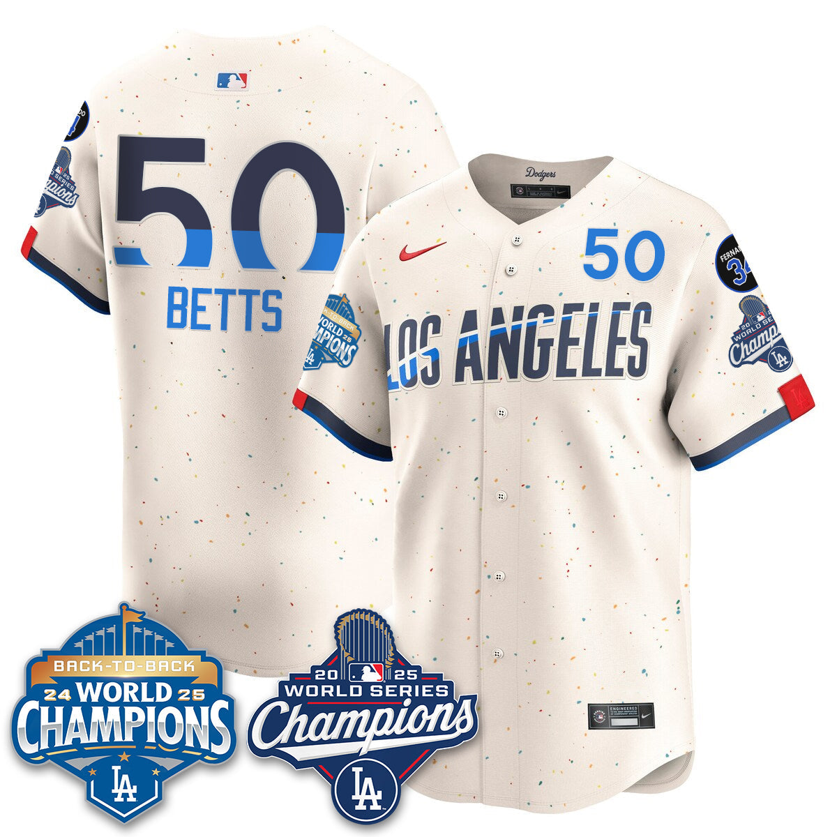 LAD 2025 World Series Champions Jersey - Stitched N2