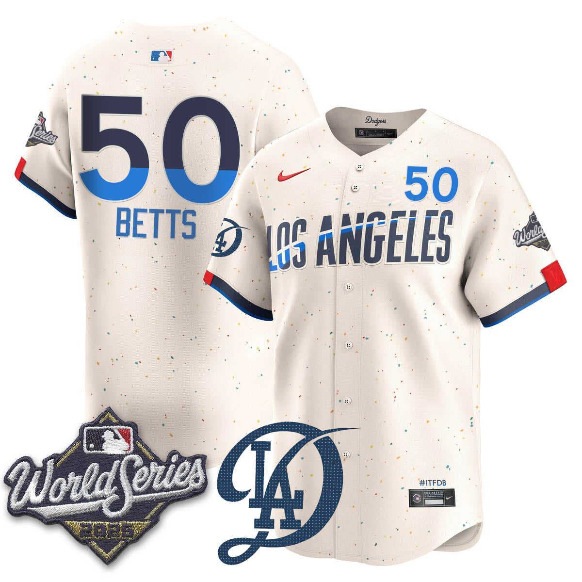 LAD 2025 World Series Jersey - Stitched