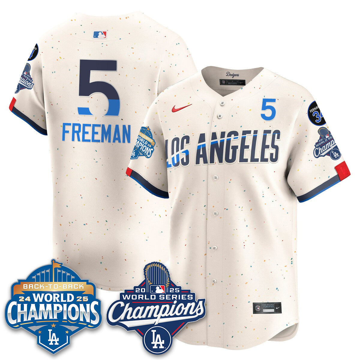 LAD 2025 World Series Champions Jersey - Stitched N2