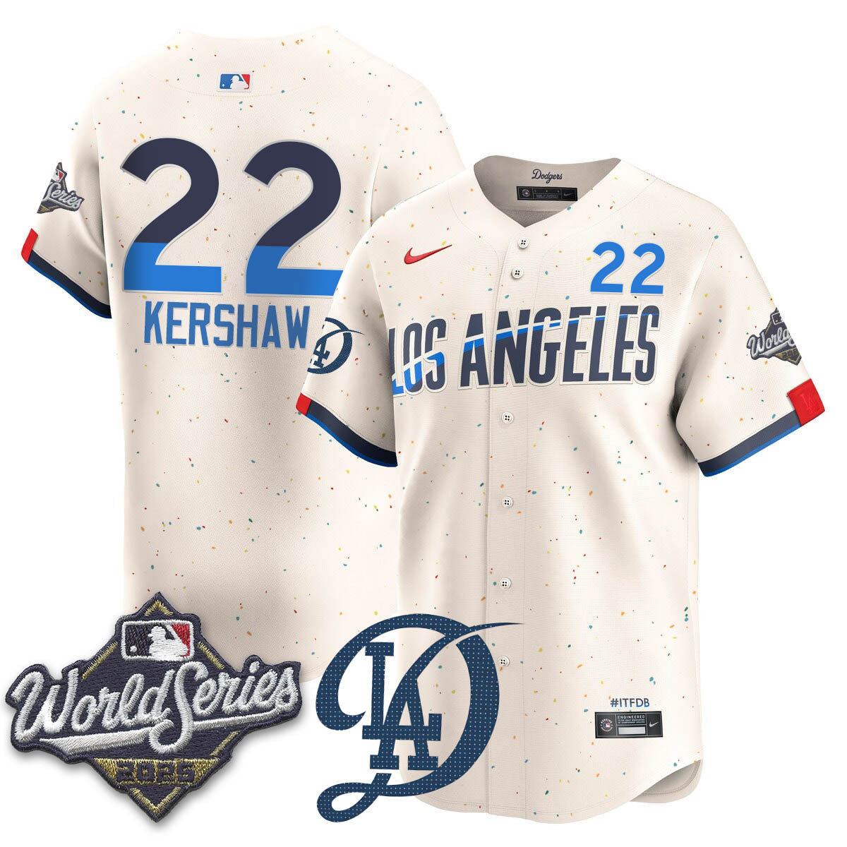 LAD 2025 World Series Jersey - Stitched
