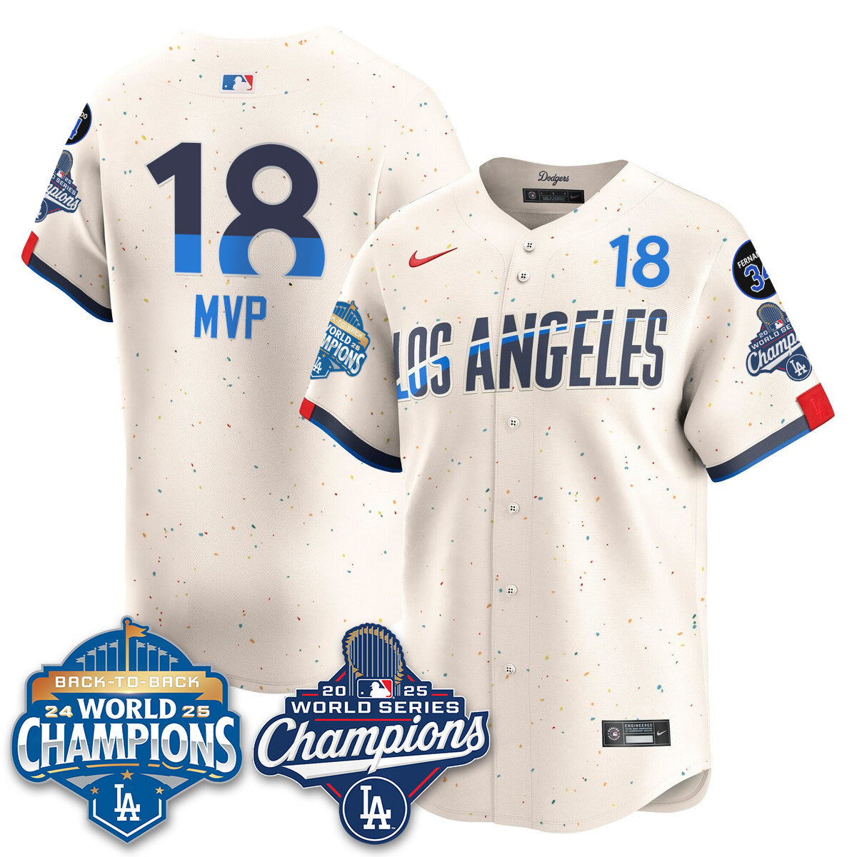 LAD 2025 World Series Champions Jersey - Stitched N2