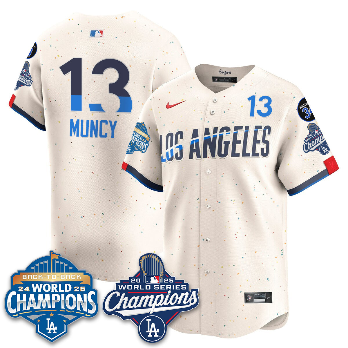 LAD 2025 World Series Champions Jersey - Stitched N2