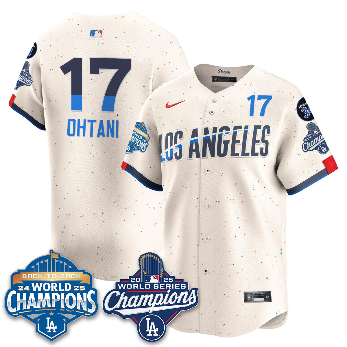 LAD 2025 World Series Champions Jersey - Stitched N2