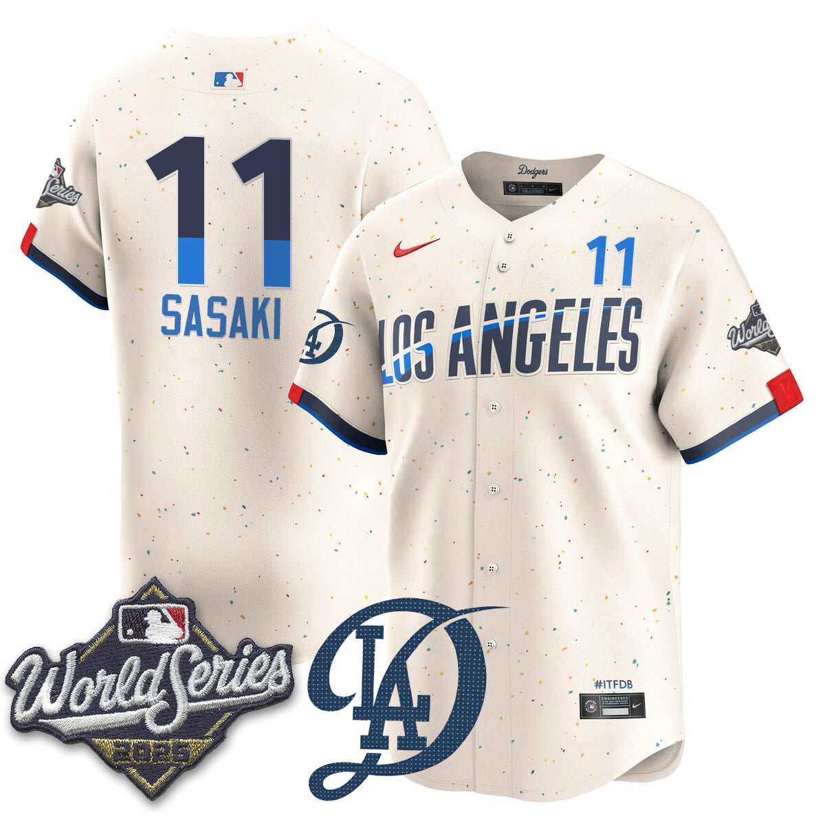 LAD 2025 World Series Jersey - Stitched