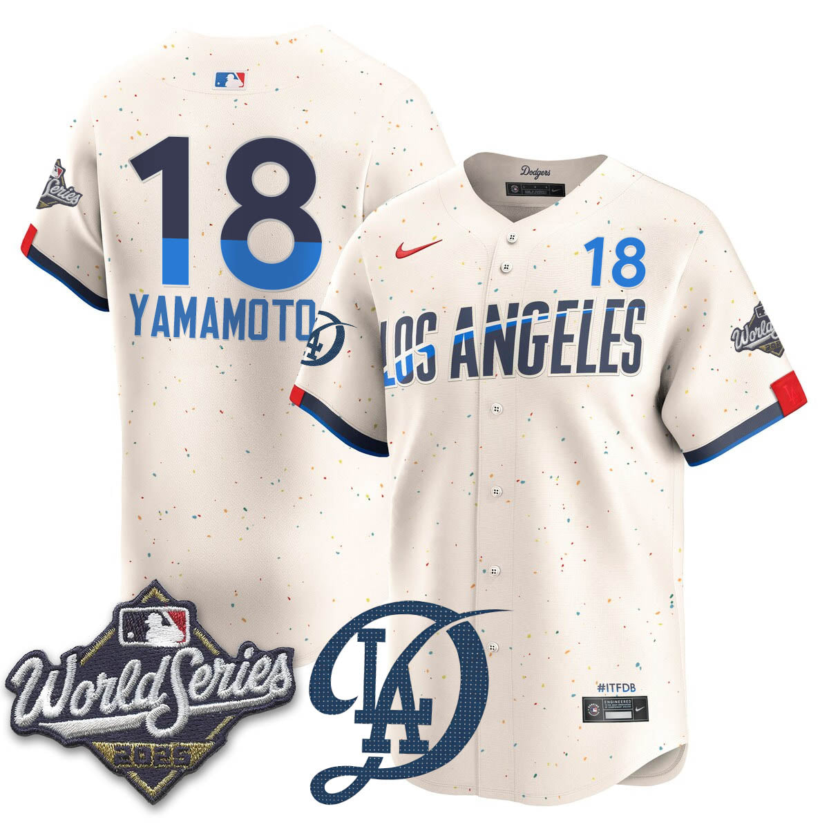 LAD 2025 World Series Jersey - Stitched