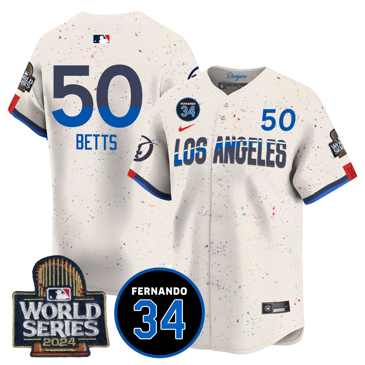 Dodgers Fernando Valenzuela Memorial Jersey - Stitched