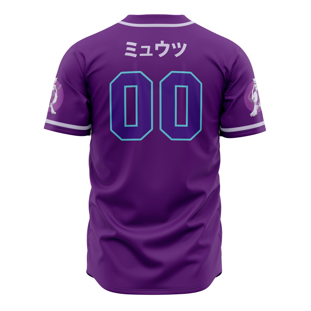 Stylish Purple Mewtwo Baseball Jersey - Premium Fan Apparel For Men &amp; Women