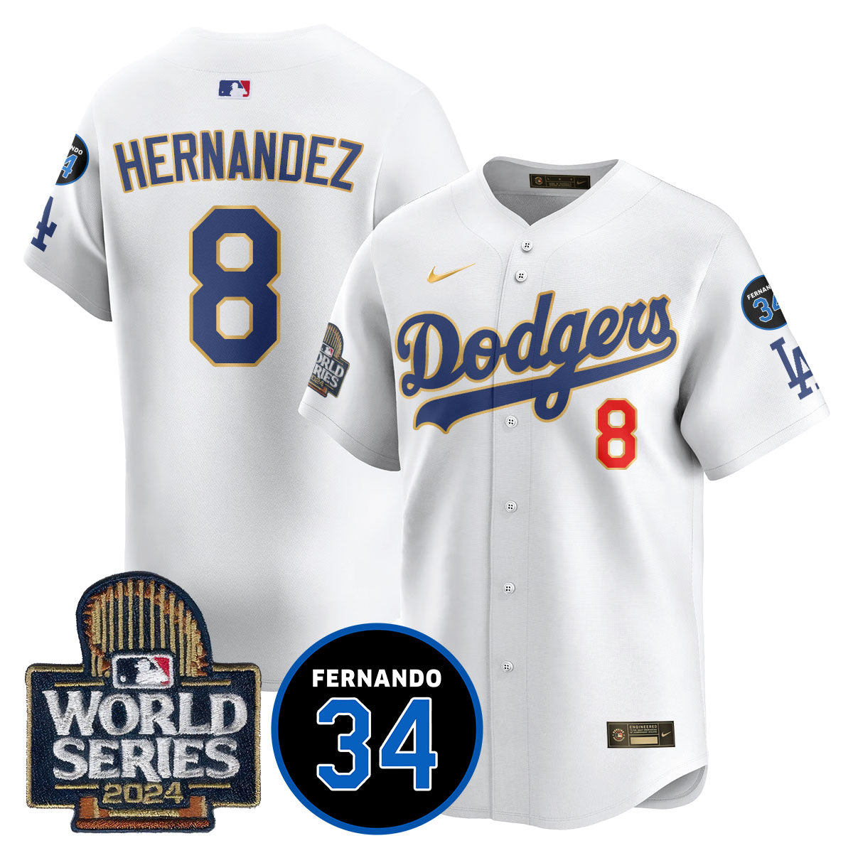 Dodgers Fernando Valenzuela Memorial Jersey - Stitched