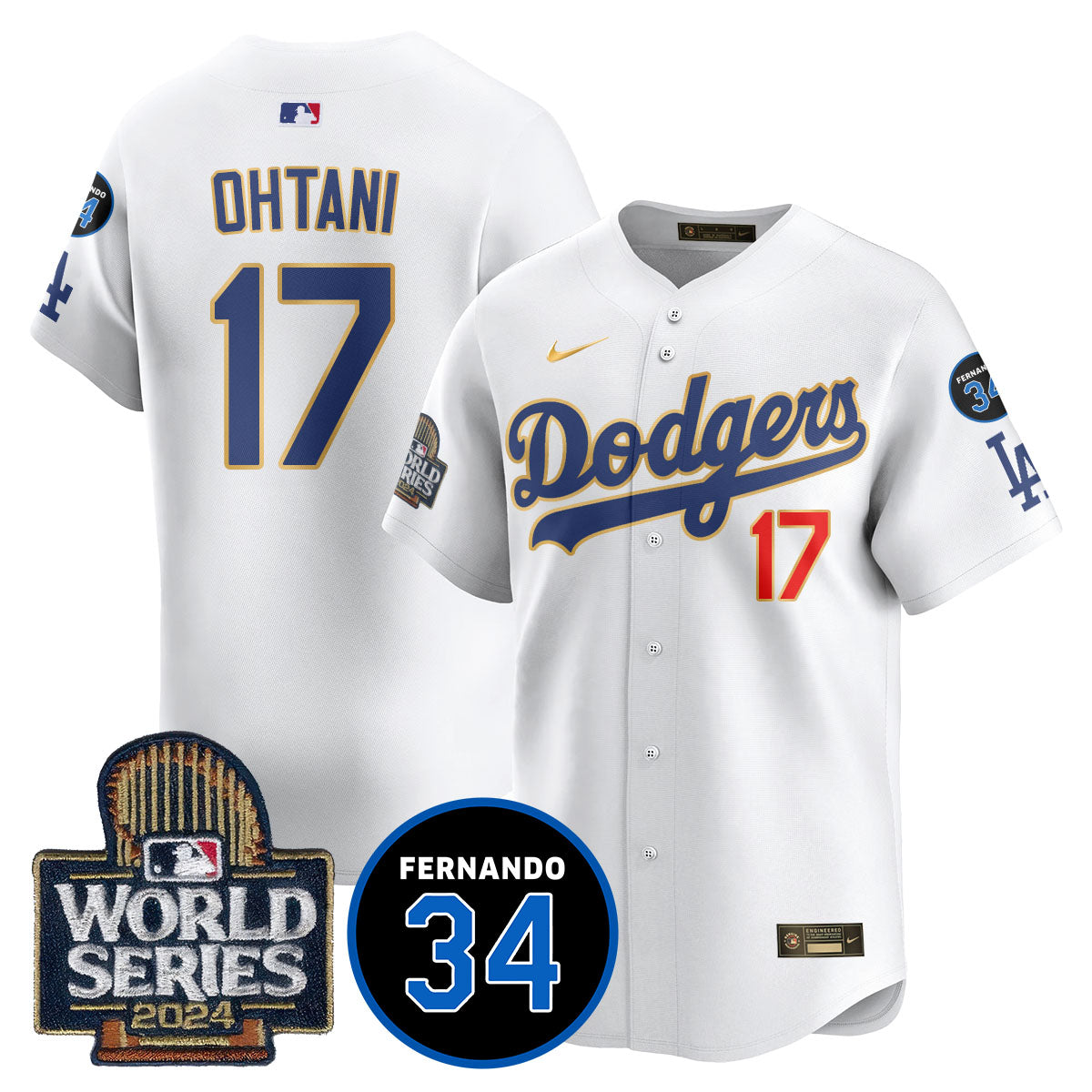 Dodgers Fernando Valenzuela Memorial Jersey - Stitched