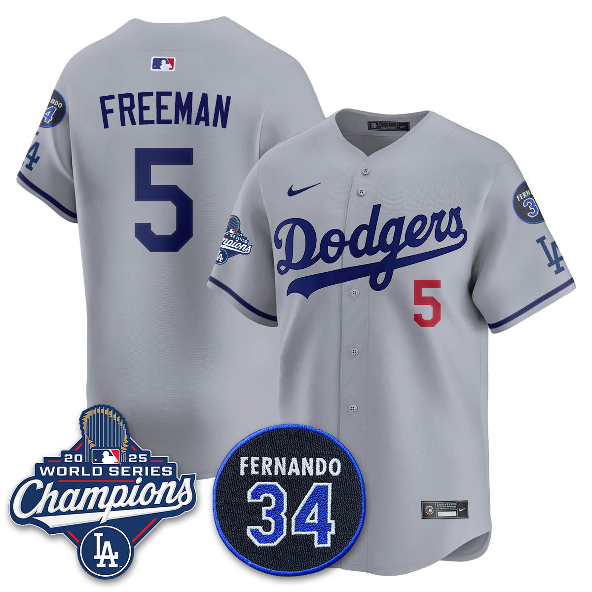 LAD 2025 World Series Champions Jersey - Stitched