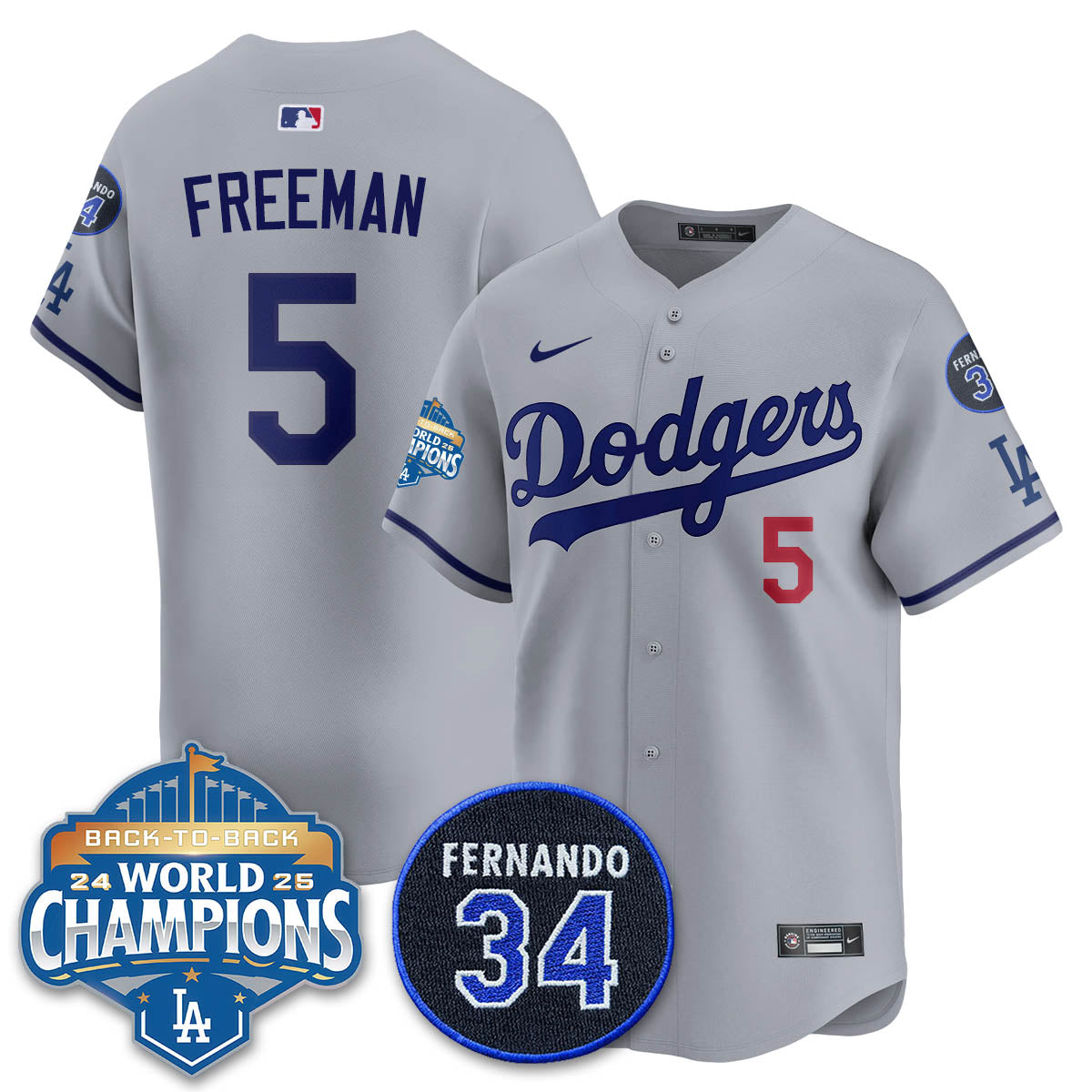 LAD 2025 Back To Back Champions Jersey - Stitched