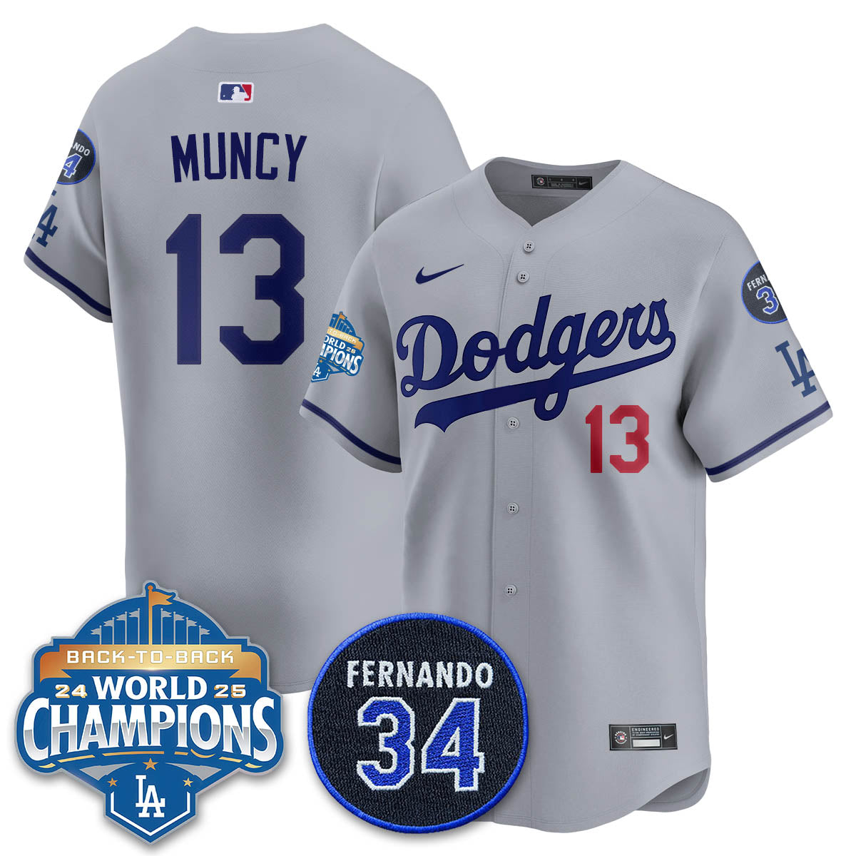 LAD 2025 Back To Back Champions Jersey - Stitched