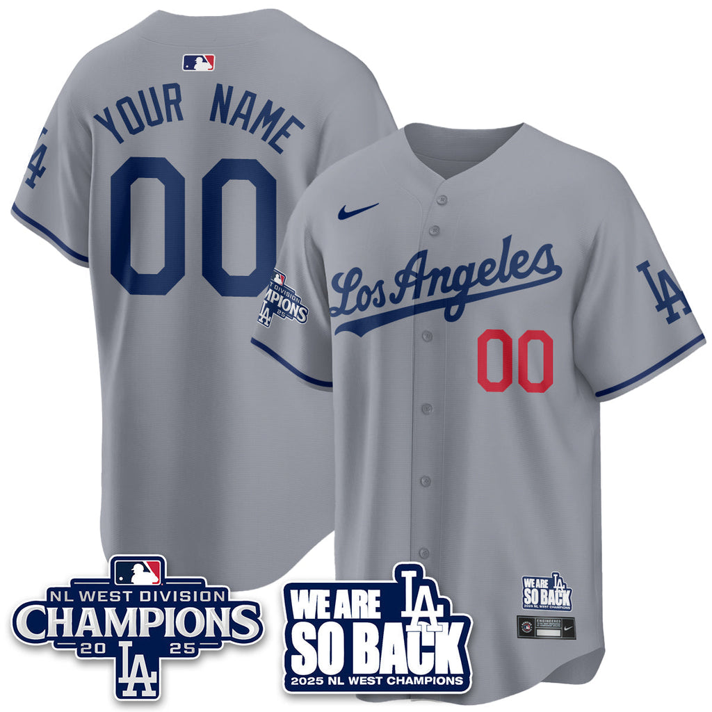 LAD 2025 NL West Division Champions Jersey - Stitched