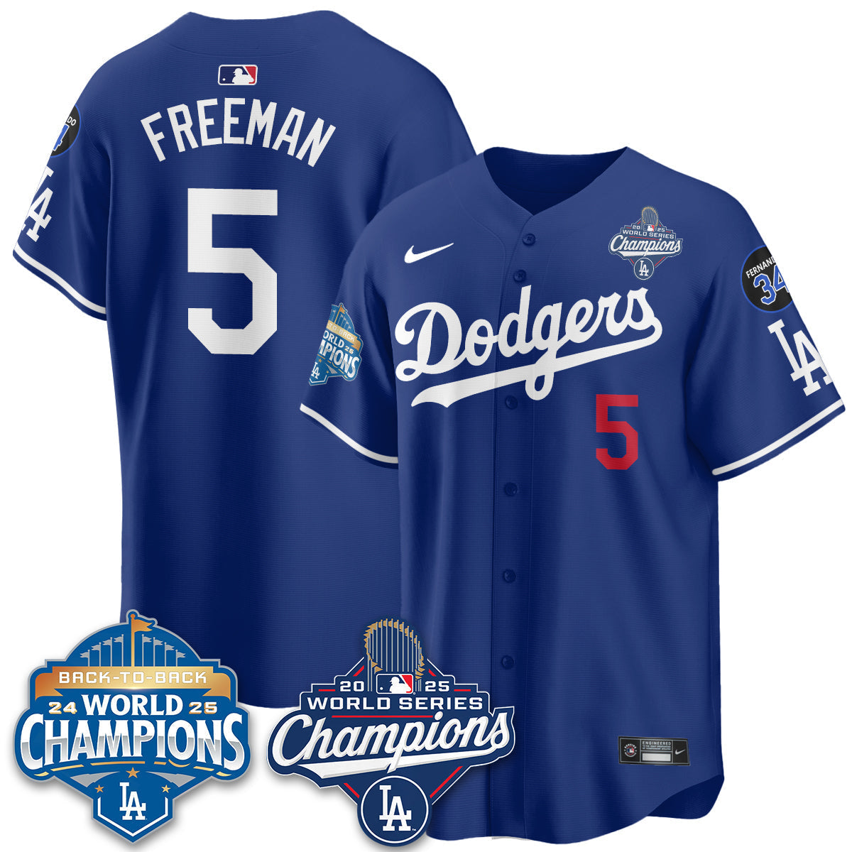 LAD 2025 World Series Champions Jersey - Stitched N2