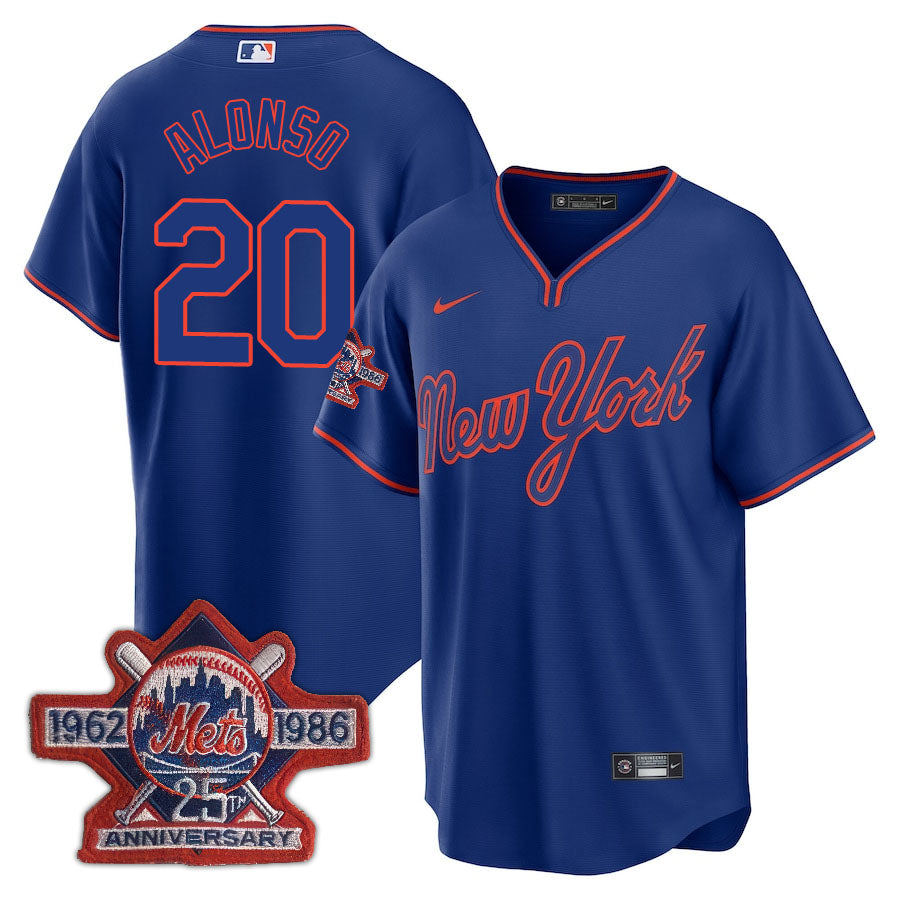 NYM Limited Jersey - 1986 Patch - Stitched