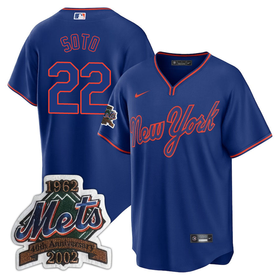 NYM Limited Jersey - 2002 Patch - Stitched