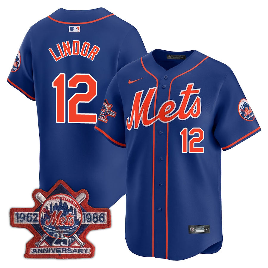 NYM Limited Jersey - 1986 Patch - Stitched