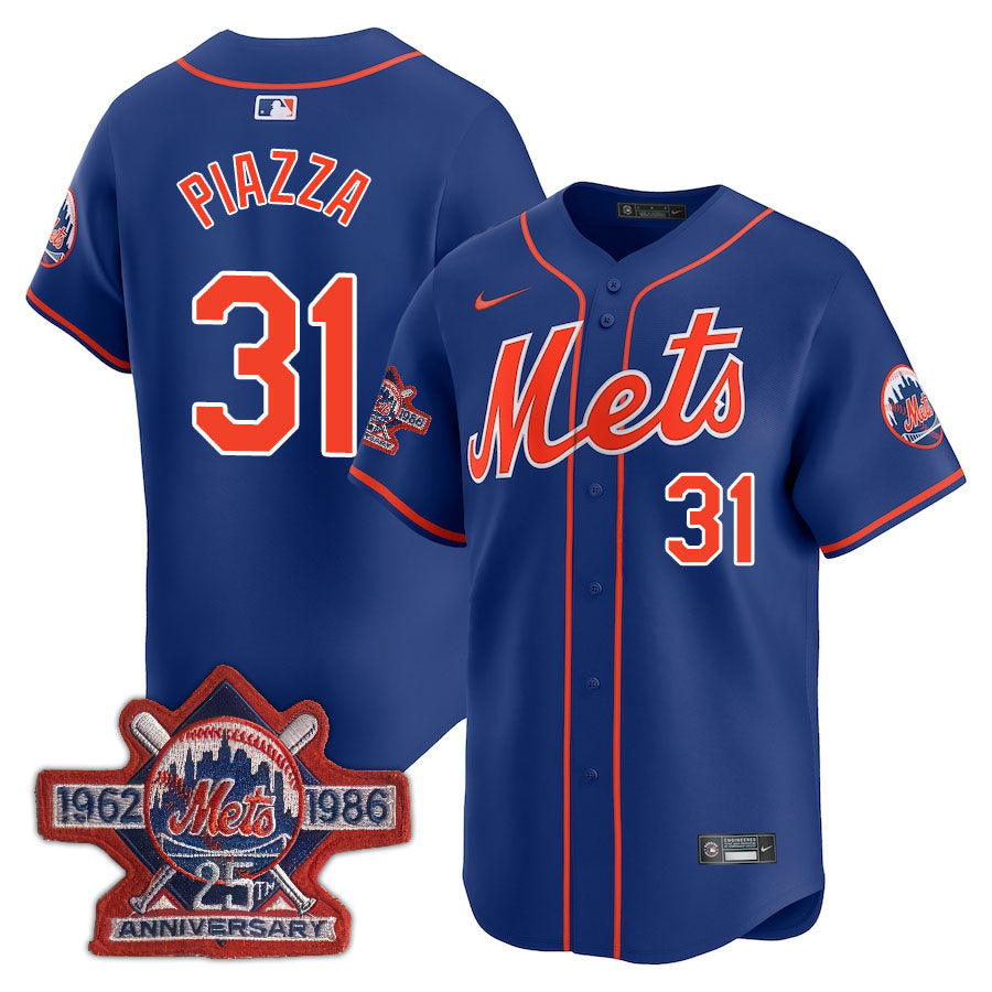 NYM Limited Jersey - 1986 Patch - Stitched