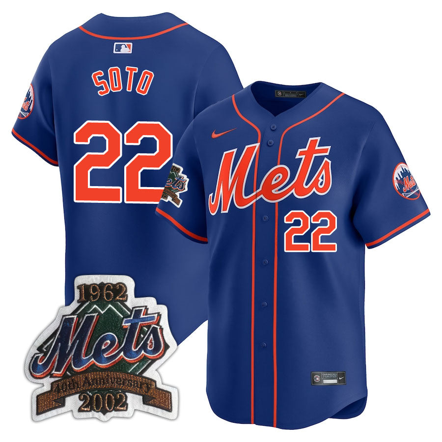 NYM Limited Jersey - 2002 Patch - Stitched